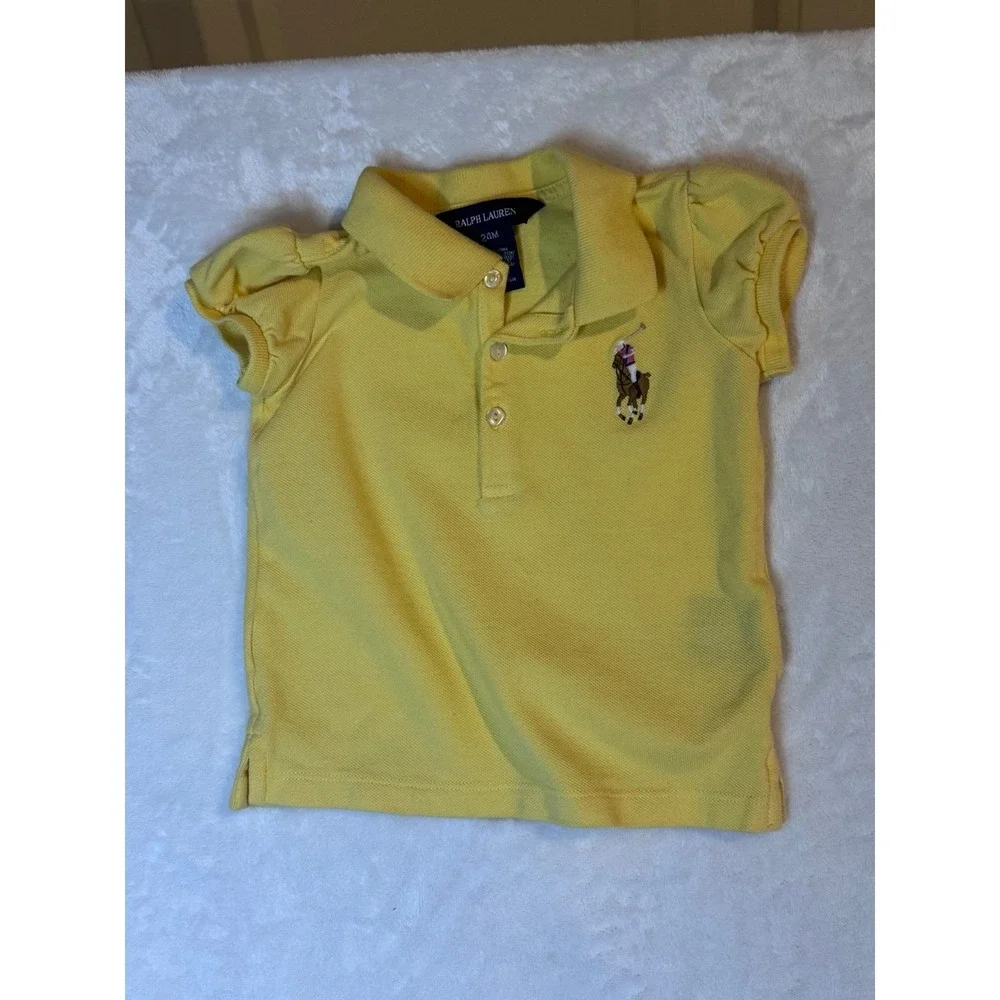 Ralph Lauren little girls size‎ 24 month yellow polo